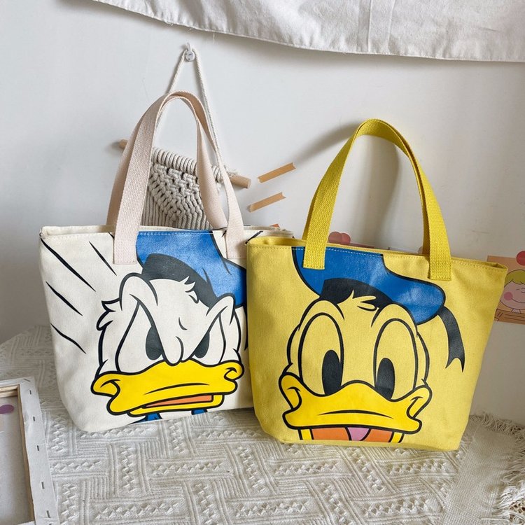Large capacity tote bag for women 2024 new Japanese cartoon canvas bag versatile shoulder bag handbag mommy bag