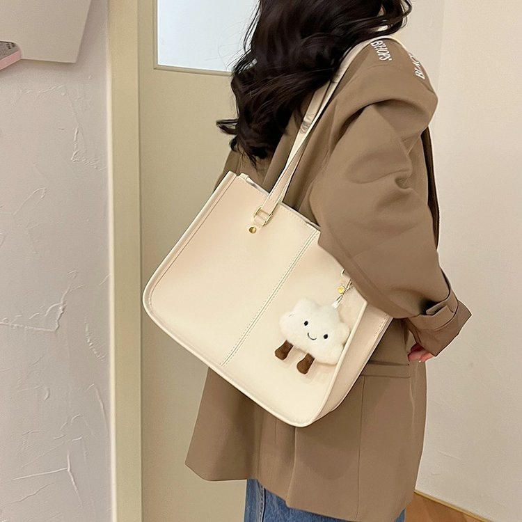 Large-capacity bag women's fashionable shoulder tote bag versatile niche casual portable commuter bag