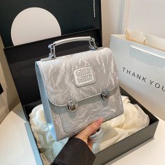 Fashion Korean niche design bag women's shoulder casual handbag travel casual small backpack