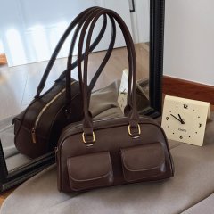 Boston bag women's large capacity niche retro single shoulder armpit work commuter bag