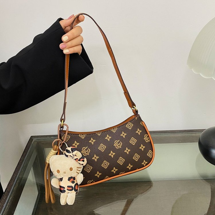 New women's bag large capacity niche design armpit bag single shoulder crossbody classic presbyopia pillow bag