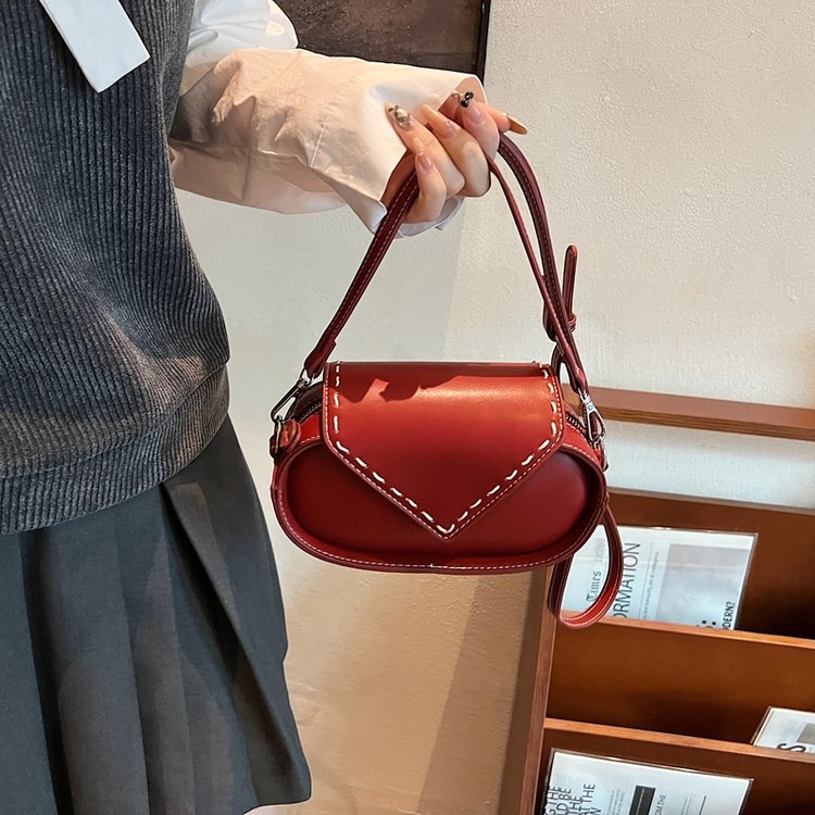 Korean style small bag, retro fashion bag, new niche popular crossbody bag, high-end women's bag
