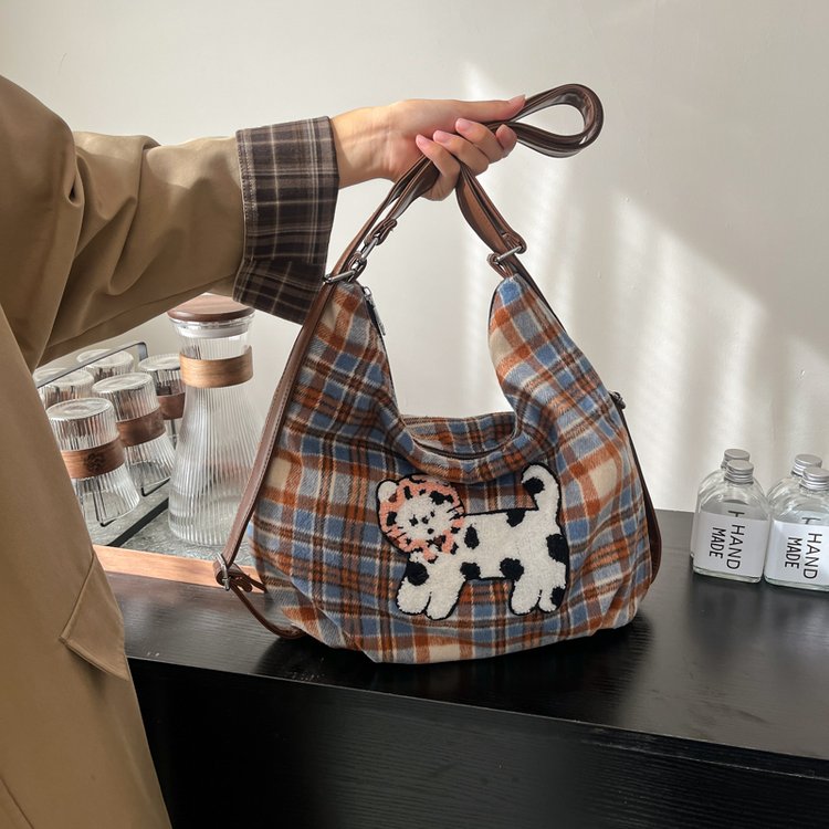 College style large capacity bag women's casual shoulder crossbody tote bag multifunctional backpack
