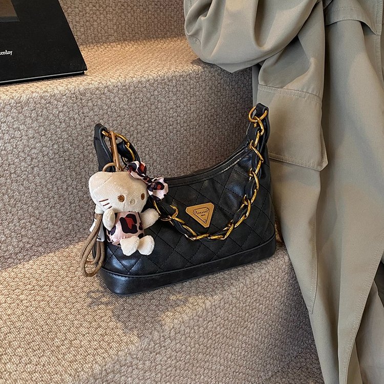 Niche bag new diamond chain bag fashionable and versatile temperament high-end single shoulder crossbody bag