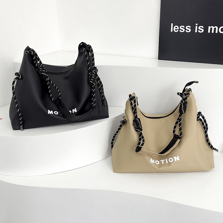 Large-capacity commuter shoulder tote bag women's new travel casual crossbody large shopping bag