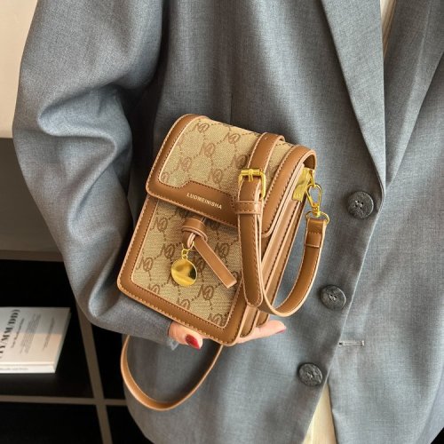 Small bag for women French niche retro all-match mobile phone bag fashion mini small square bag