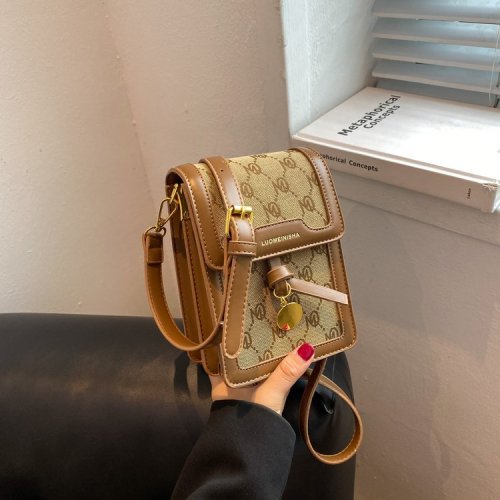 Small bag for women French niche retro all-match mobile phone bag fashion mini small square bag