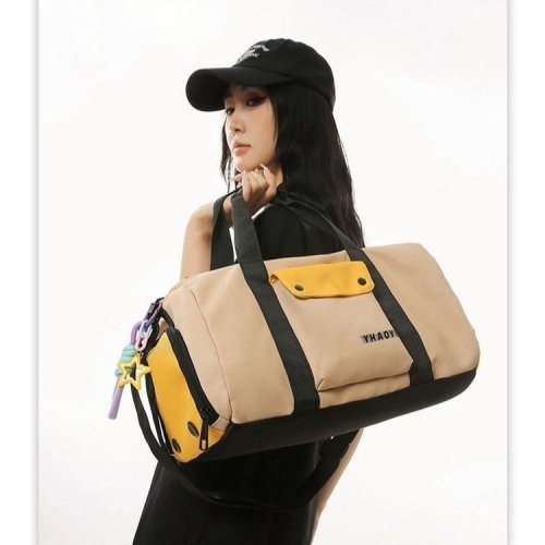 Sports fitness bag for women with dry and wet separation travel large-capacity business trip short-distance luggage bag crossbody travel bag handbag