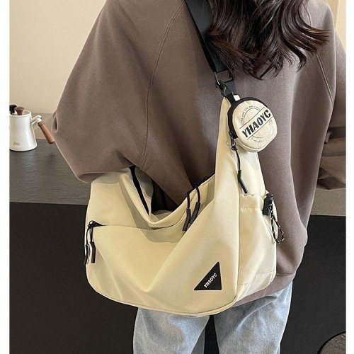 Crossbody bag casual fashion large capacity dumpling new nylon cloth bag commuting shoulder tote sports