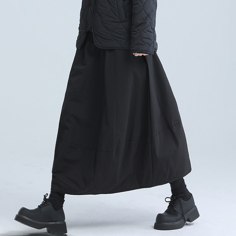 Winter new design, lazy style, cotton warm skirt, women's cotton bud puffy skirt