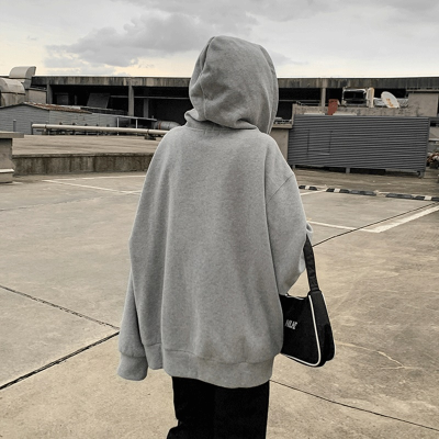 Cotton fish scale super hot sweatshirt women's hooded thin coat Korean style trendy cardigan top jacket