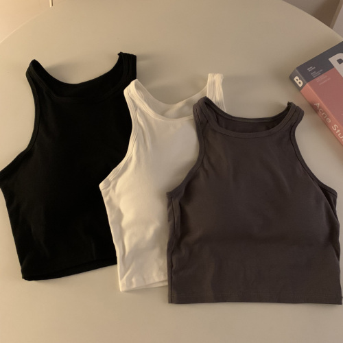 Summer Korean version versatile solid color inner vest for women slim and beautiful back tube top outer wear chest base