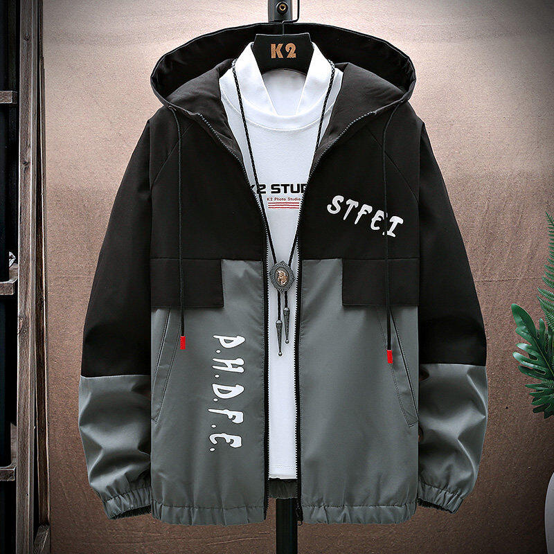 New winter men's jackets, youth fashion jackets, handsome casual men's loose tops