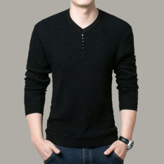 Sweater men's warm autumn and winter inner wear for boys men's knitted sweater winter mid-knit bottoming shirt