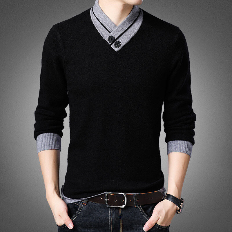 New autumn and winter men's sweaters and sweaters with high quality and wool
