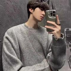 High quality cut lazy style loose and versatile sweater