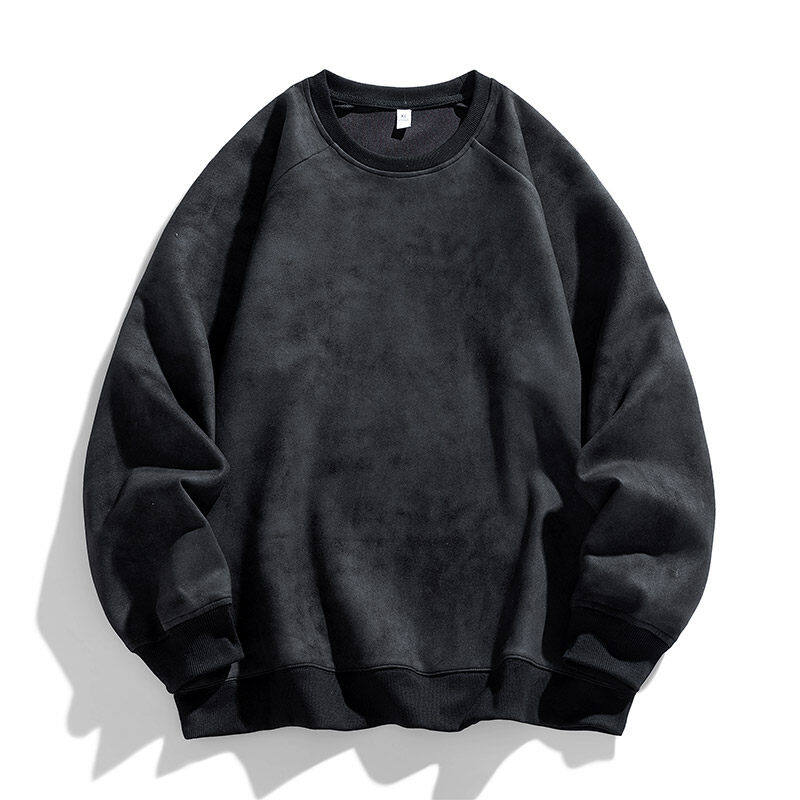 Dirty black hoodless bottoming shirt and sweatshirt for boys new round neck spring and autumn trendy brand jacket