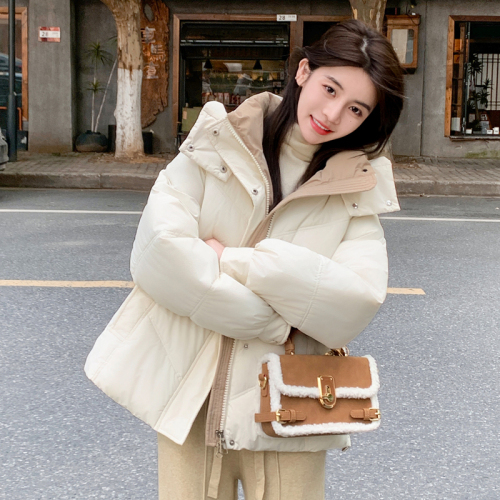 Bai Ling'er down jacket women's winter new style small short style thickened high-end popular cotton jacket