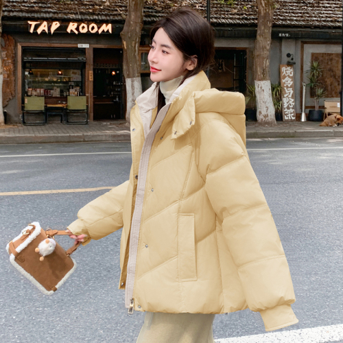 Bai Ling'er down jacket women's winter new style small short style thickened high-end popular cotton jacket