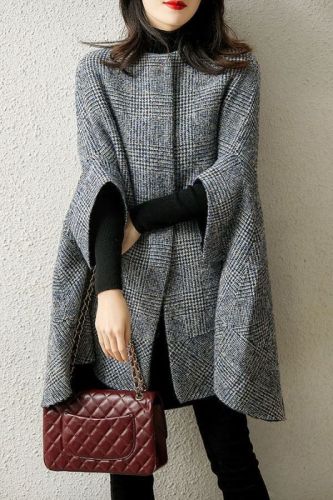 Mid-length cardigan round neck three-quarter sleeve coat for women autumn and winter Korean fashion trend coat