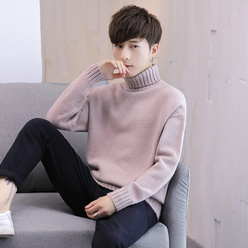 Men's turtleneck sweater autumn and winter new sweater men's long-sleeved Korean style bottoming sweater