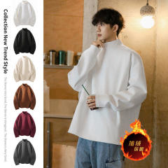 A heavyweight warm winter sweater, German velvet and thickened long-sleeved sweatshirt, half turtleneck, base T-shirt
