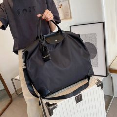 Casual large-capacity nylon portable travel bag short-distance shoulder luggage bag lightweight simple sports fitness shoulder bag