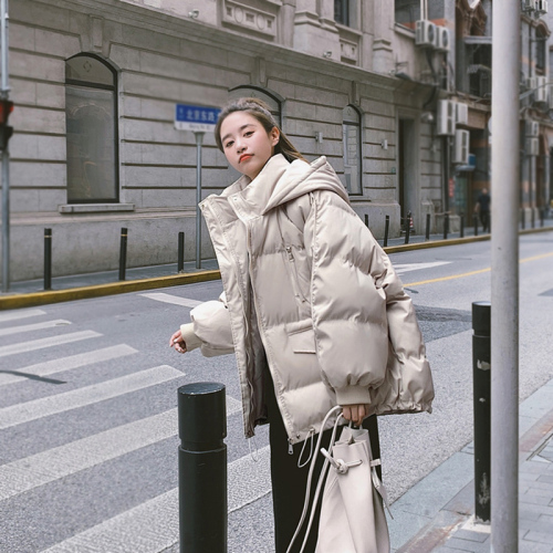 New bread coat short down cotton coat women's Korean style loose autumn and winter coat cotton jacket