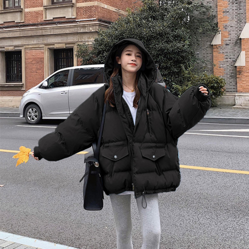 New bread coat short down cotton coat women's Korean style loose autumn and winter coat cotton jacket