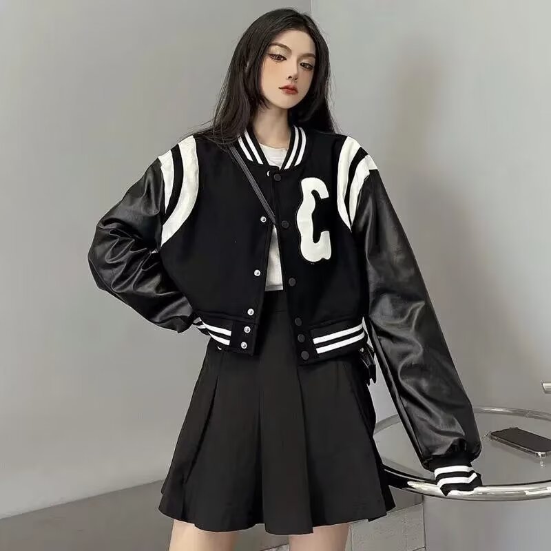 American retro baseball uniforms for men and women, spring and autumn design niche jackets, trendy brand couples, handsome tops