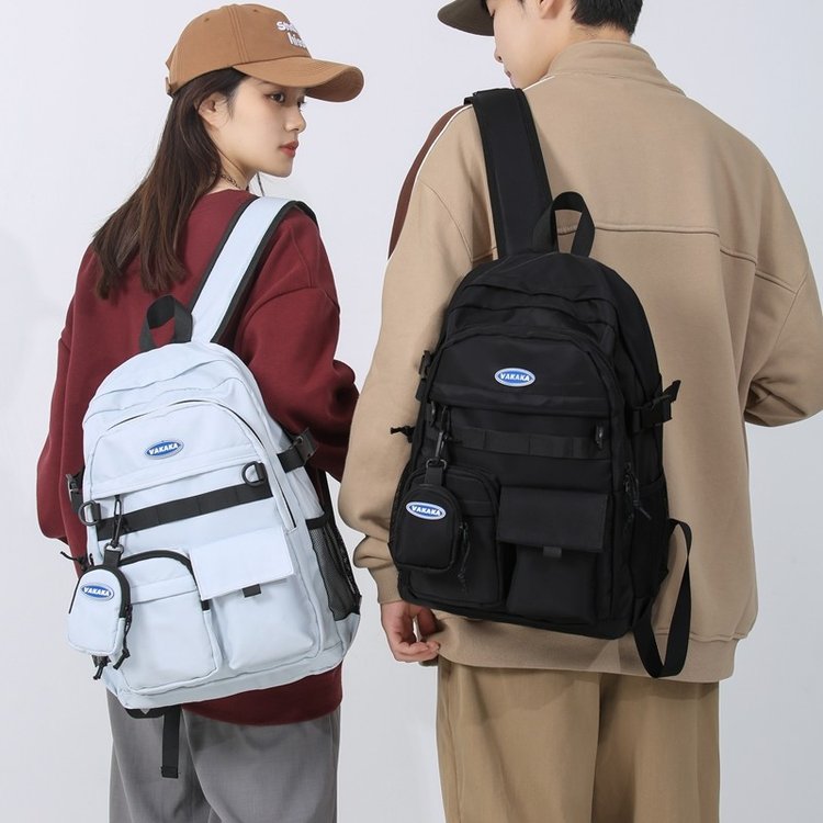 School bag for women, simple large-capacity computer bag, design niche school bag, female college student, male backpack