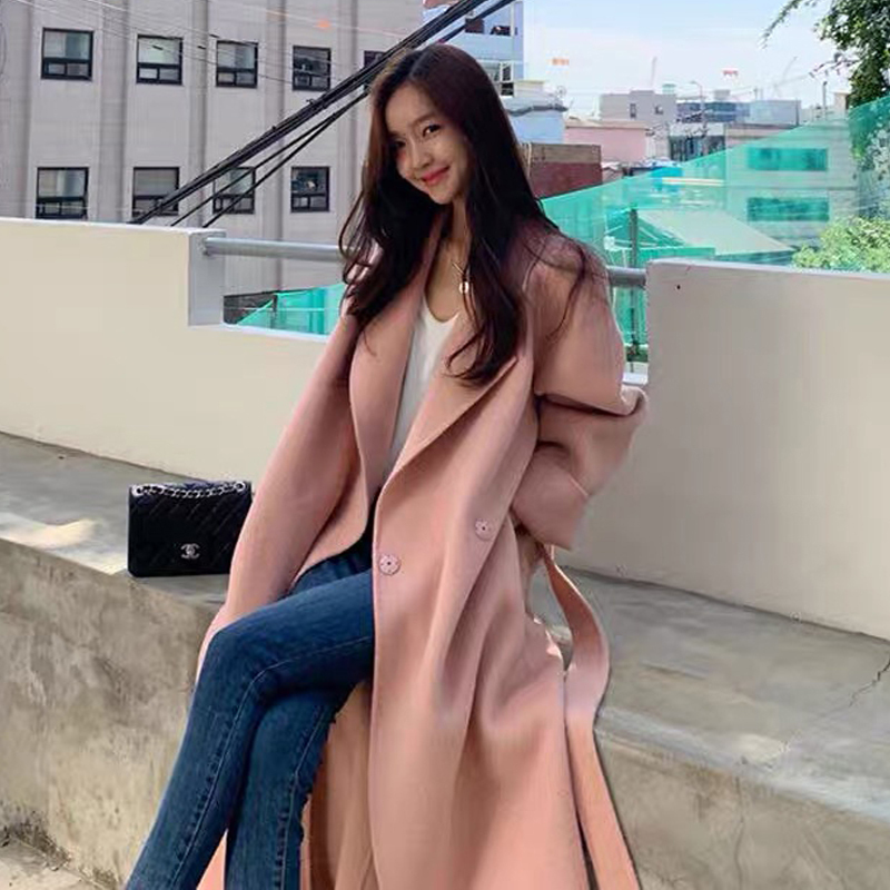 Woolen coat new style mid-length Korean style loose temperament autumn and winter high-end woolen coat