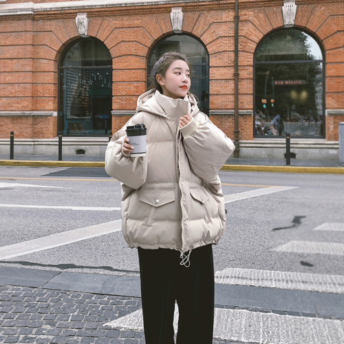 New bread coat short down cotton coat women's Korean style loose autumn and winter coat cotton jacket