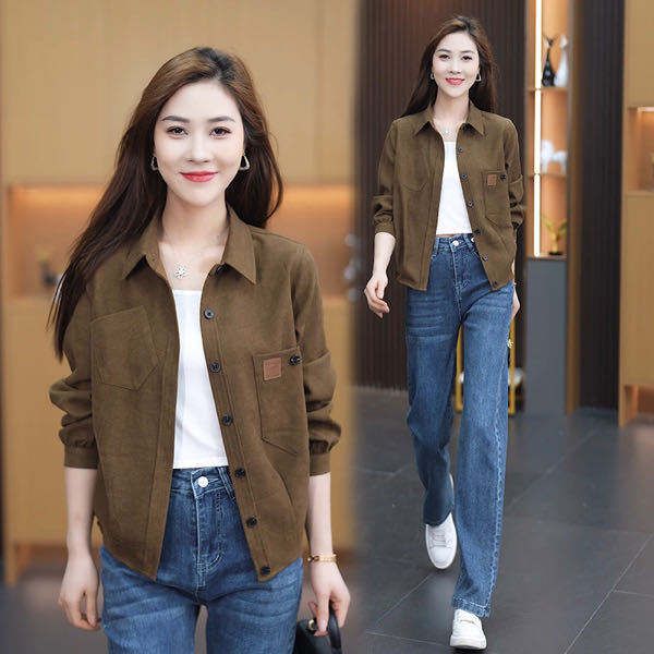 Official Photo Women's Spring and Autumn Short Jackets for Small People New Fashion Fashionable This Year Western Style Beautiful Tops