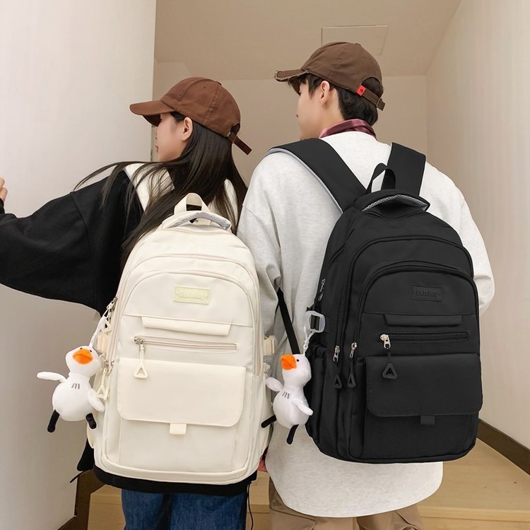 Backpack for female college students with good looks, high school bag, junior high school large capacity, Korean style outdoor leisure backpack