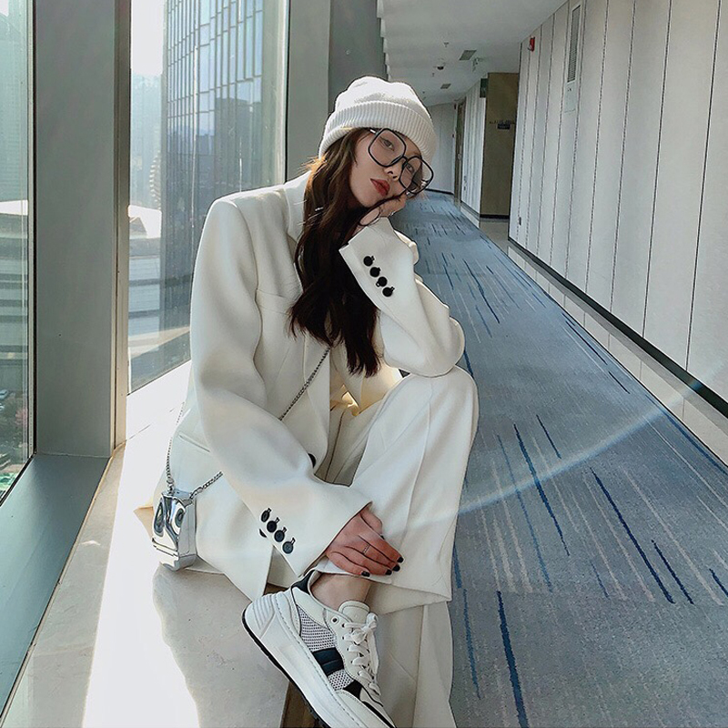 New spring clothes for women, two new BF style loose suits, hot street women's suit suits
