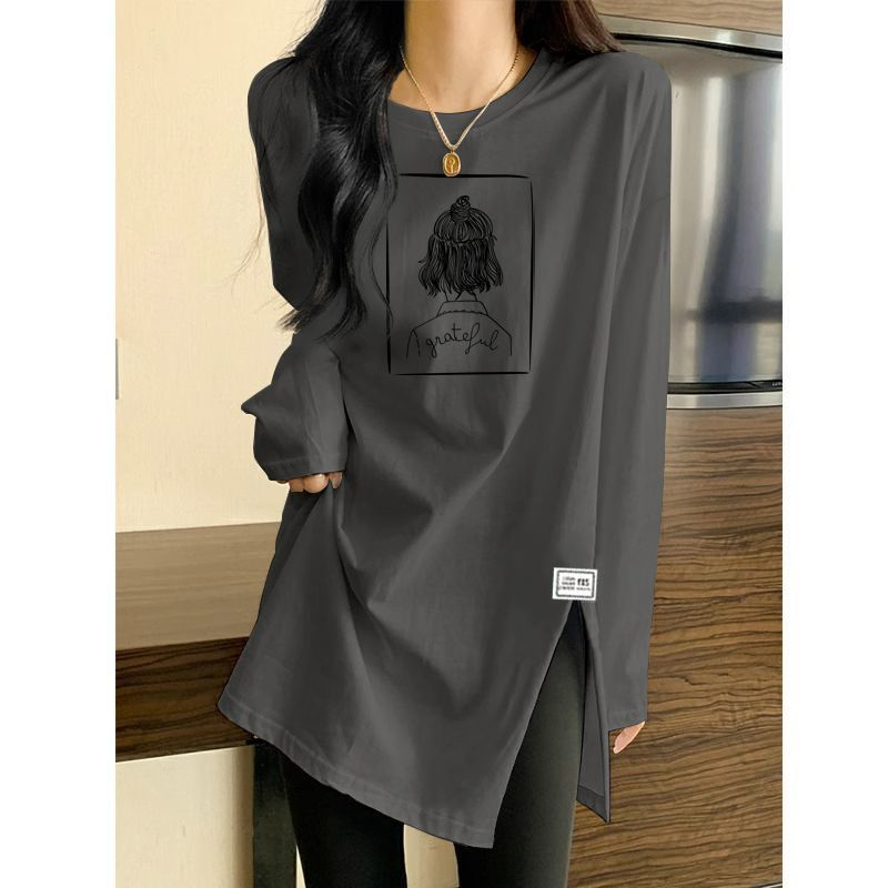 Double-sided velvet fat mm plus size women's autumn and winter velvet top long-sleeved T-shirt bottoming shirt 200 pounds