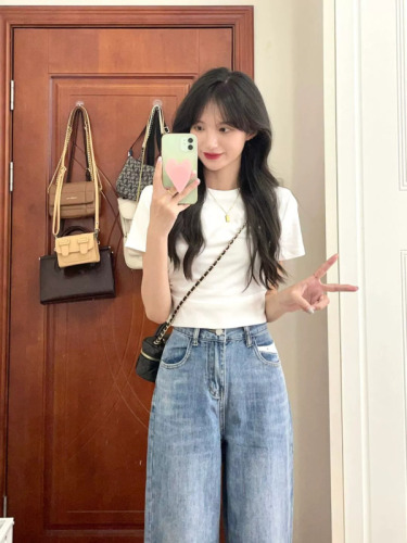 women's slim fit short t-shirt short sleeves