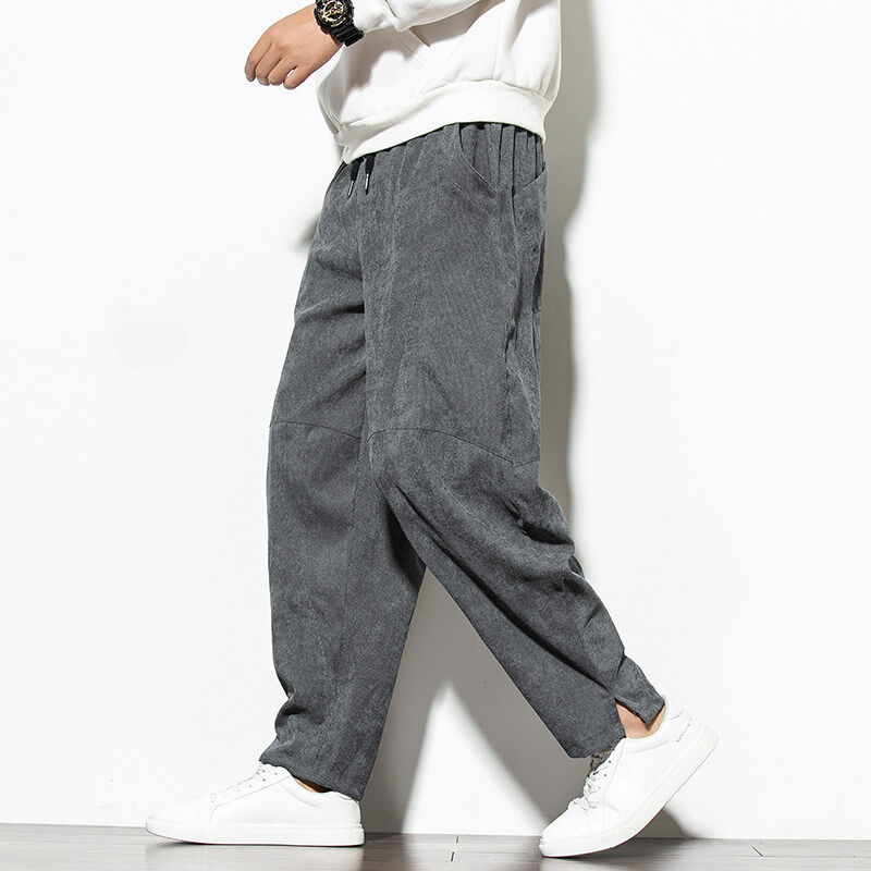 New autumn and winter corduroy casual pants and loose trousers e-commerce