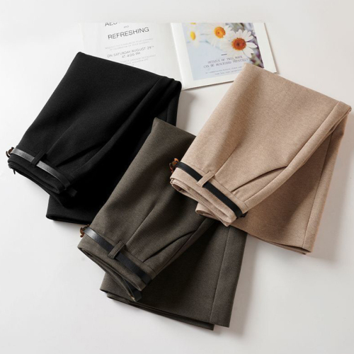 Quality Inspection Officer Picture Woolen Skirt Women's Autumn and Winter High Waist Cover Hip One-Step Skirt Pocket Slit Woolen A-Line Mid-Length Skirt