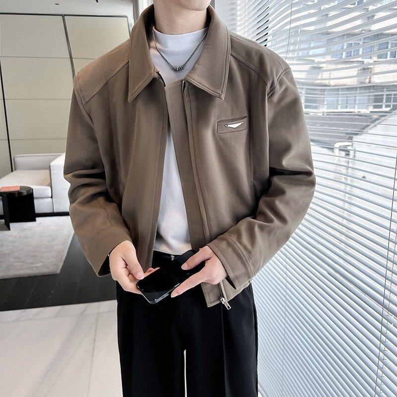 Autumn and winter men's short price jacket Korean style fashion jacket for boys