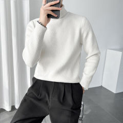 Men's Korean style base sweater in light and mature style comfortable fabric turtleneck sweater