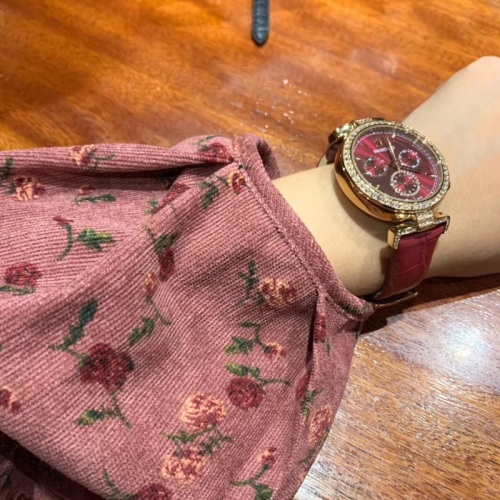 New corduroy floral sweet crotch-covering long skirt autumn slimming high-waisted fairy rose dress for women