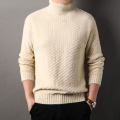 Men's new autumn and winter long-sleeved sweaters youth turtleneck sweater pullover