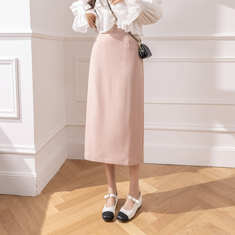 High-waisted skirt, autumn new step skirt, mid-length irregular pleated A-line skirt, fishtail skirt for commuting