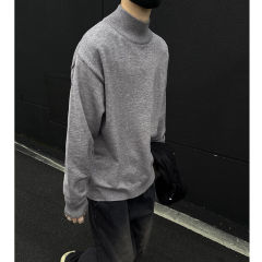 knitted bottoming shirt half turtleneck top