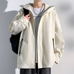 Hong Kong Scenery Light Wall Large Size Waterproof Jacket
