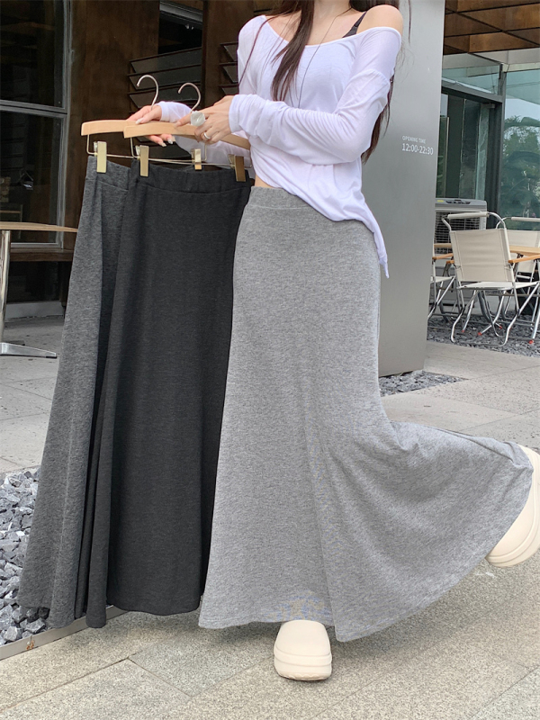 Hip-covering fishtail skirt, early autumn new style, casual, fashionable and slim long skirt for women