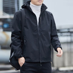 Jackets, men's spring and autumn hooded tops, velvet casual assault clothes, high-end men's clothing