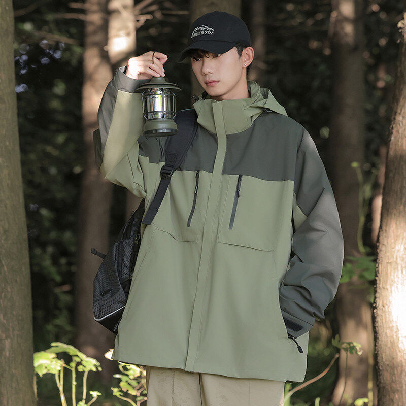 Double zipper unisex jacket for men and women